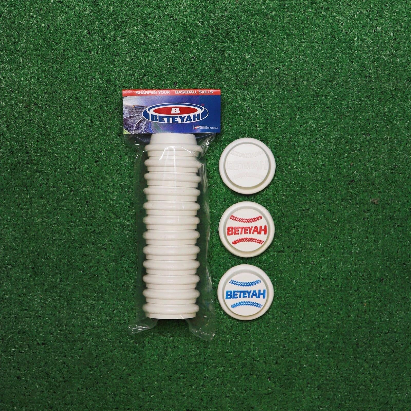 Vitilla Cap Set of 12 Baseball Training Ball Stickball Ball White