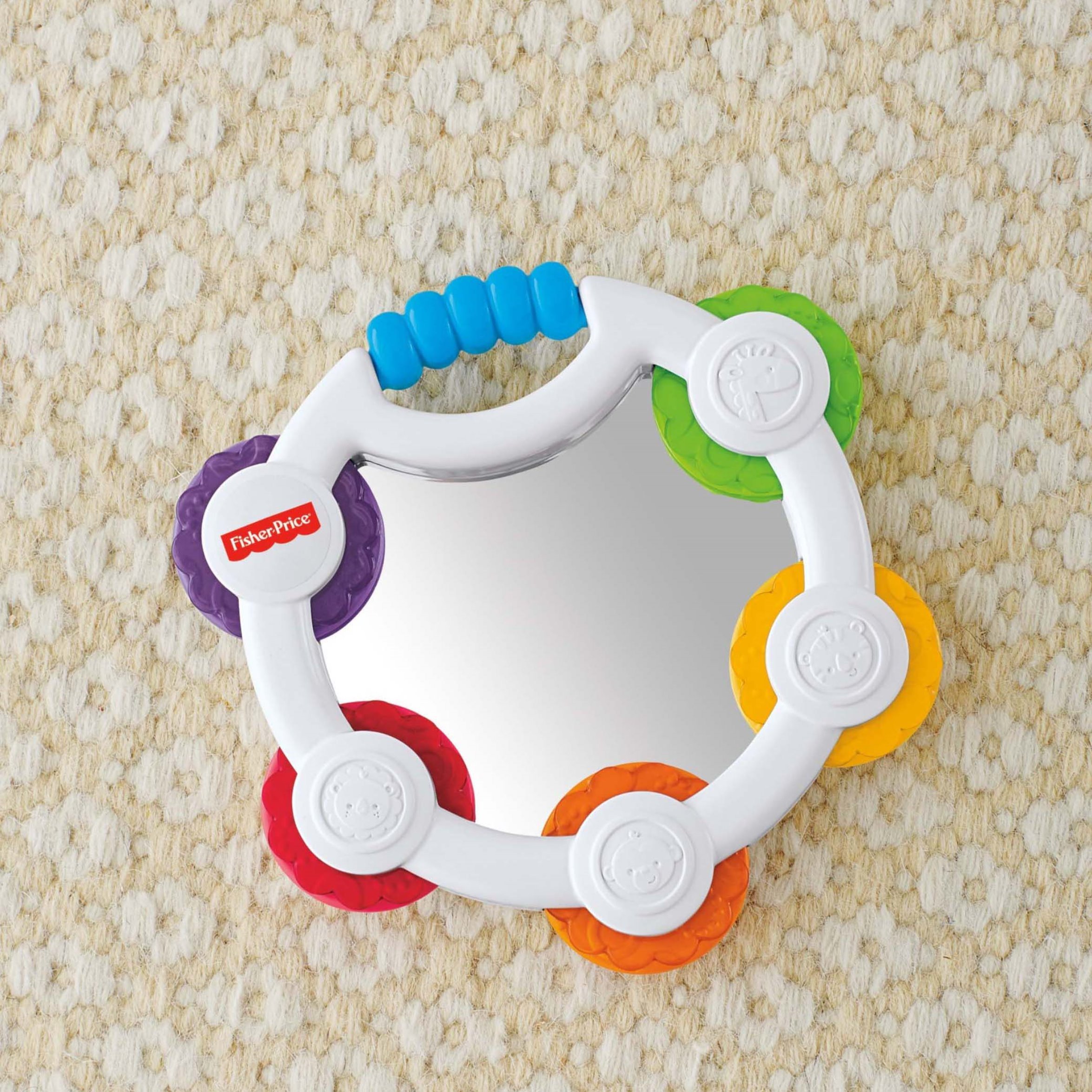 Fisher-Price Tap 'N Play Tamburyn Grzechotka, Wielokolorowy, Od 3 Miesięcy
