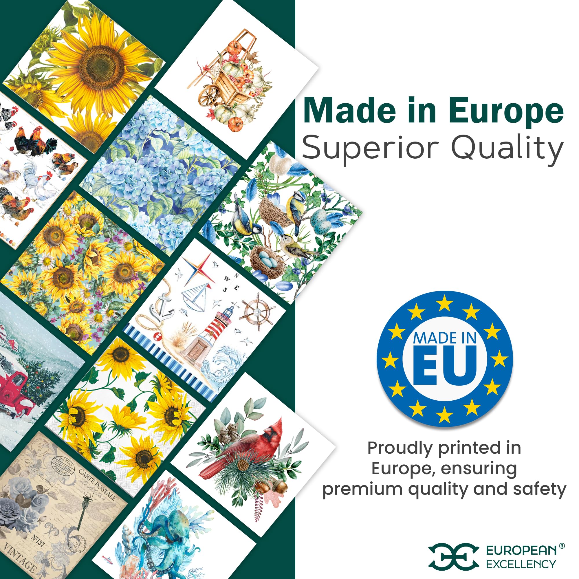 Lot De 20 Serviettes à Café En Papier Décoratif Noir Et Blanc Pour Découpage, Goûter, Saint-Valentin, Fête Des Pères, Latte