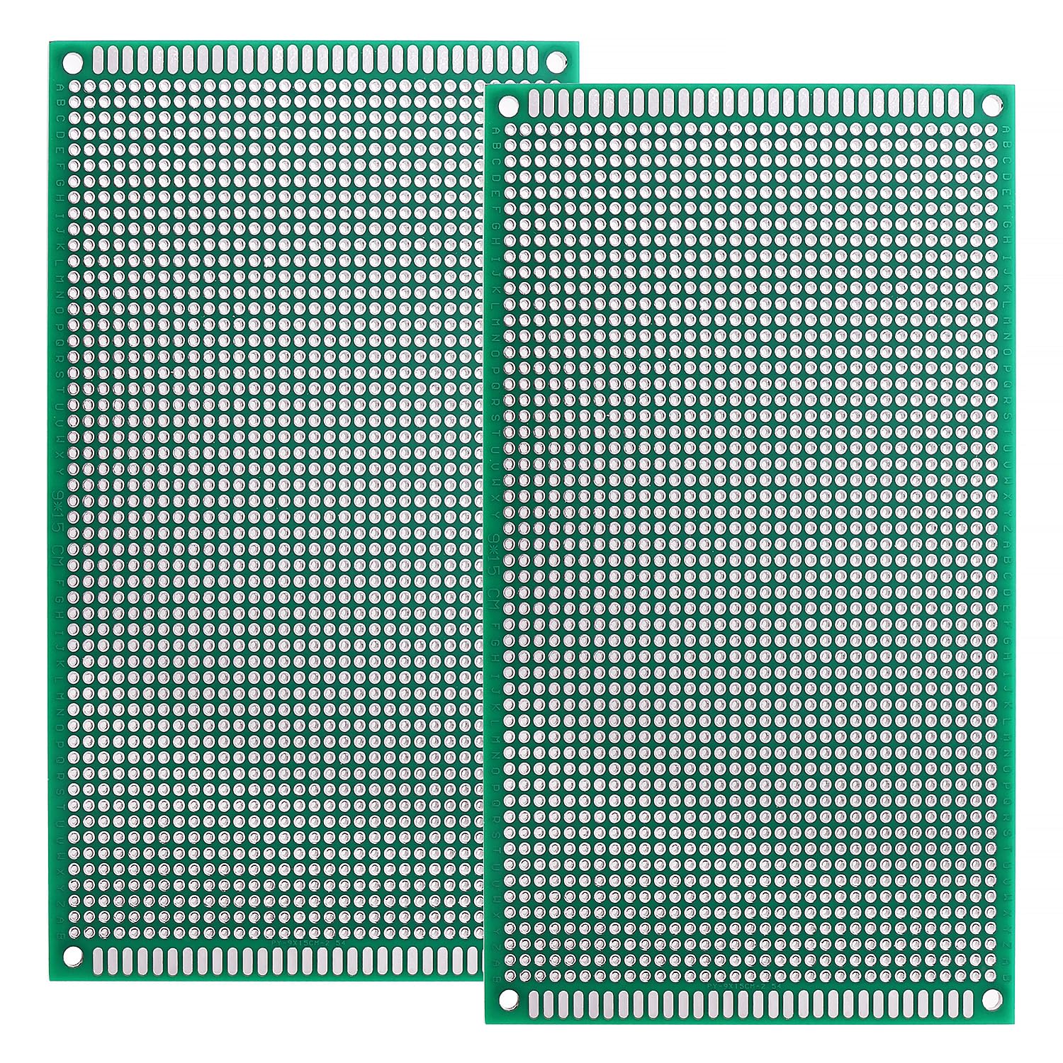 2 Pièces 9x15 cm Cartes PCB Prototype, Universel Cartes de Circuit Imprimé Double Face, PCB Board, pour Projets de Soudure DIY, Compatible avec les Kits Arduino