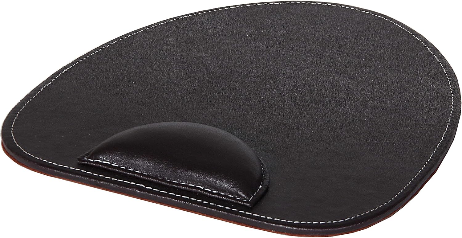 OSCO Brown Faux Leather Mouse Pad