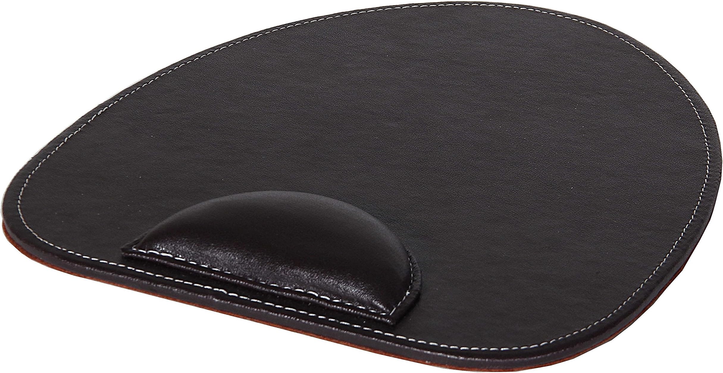 OSCO Brown Faux Leather Mouse Pad