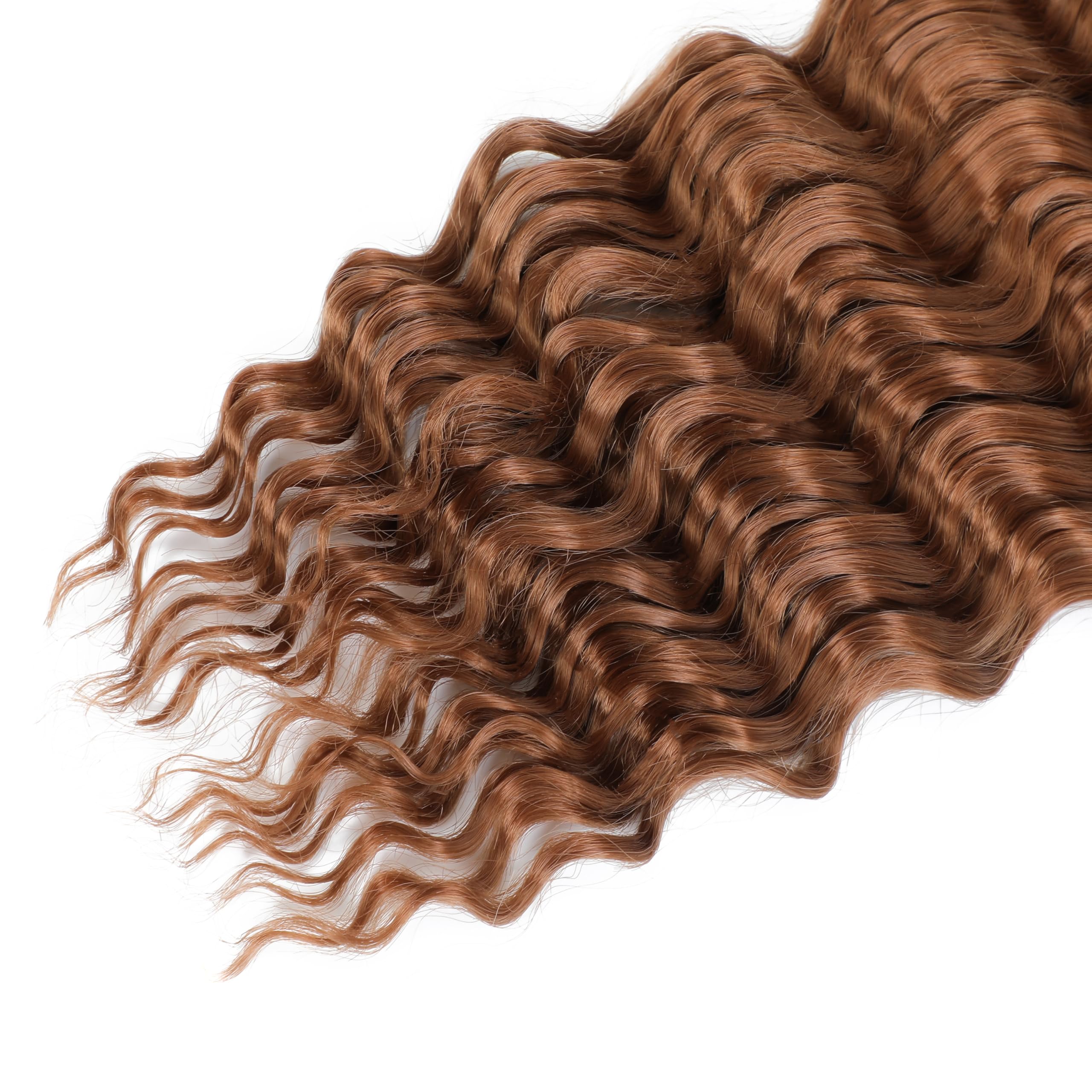 TAOYEMY Deep Wave Bulk Braiding Hair 100g*3pc (1 Pack-2 Bundles) No Weft Boho Braids Wet and Wavy Synthetic Hair Extension (30# - Image 4