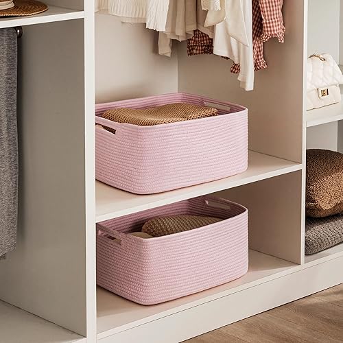 Miniatura 180 de UBBCARE Paquete de 2 canastas pequeñas, canastas de almacenamiento tejidas para organización, canasta de regalo pequeña, canasta de juguetes