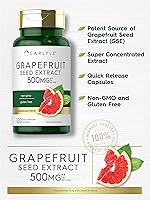 Vista 3 de Carlyle Extracto de semilla de pomelo 120 cápsulas Máxima fuerza Sin OMG, sin gluten
