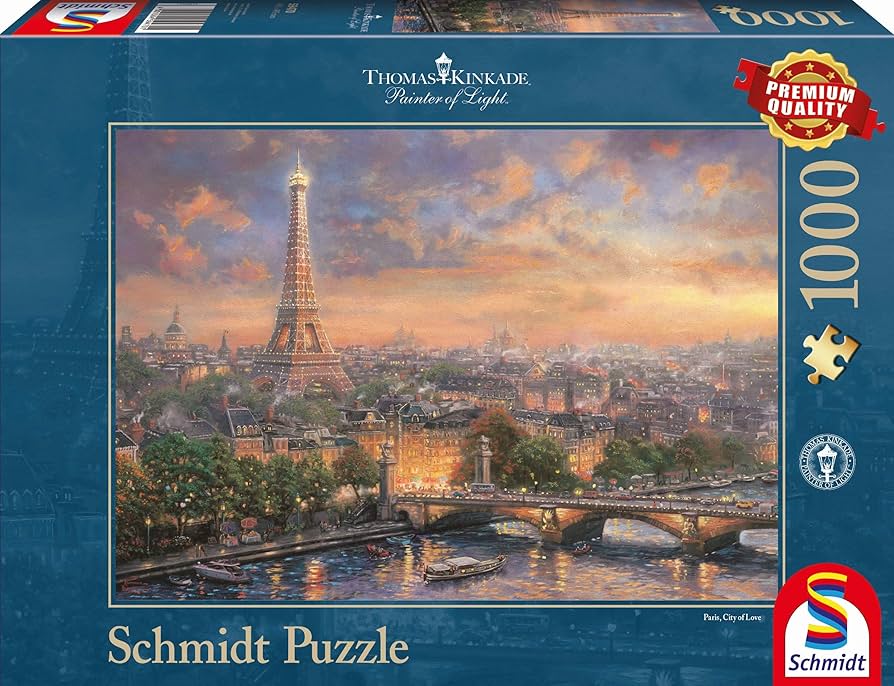 Amazon.com: Schmidt Spiele, Thomas Kinkade: Paris, City of