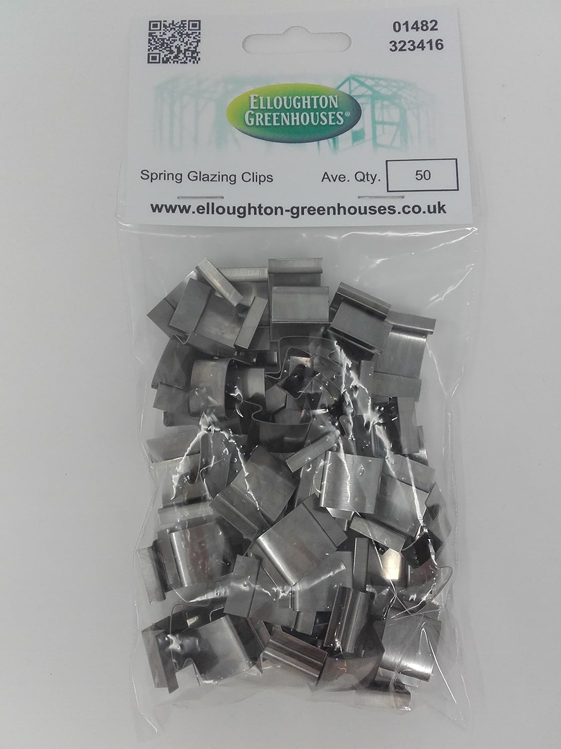 50 Stainless Steel Spring Greenhouse Glazing Clips Genuine Elite