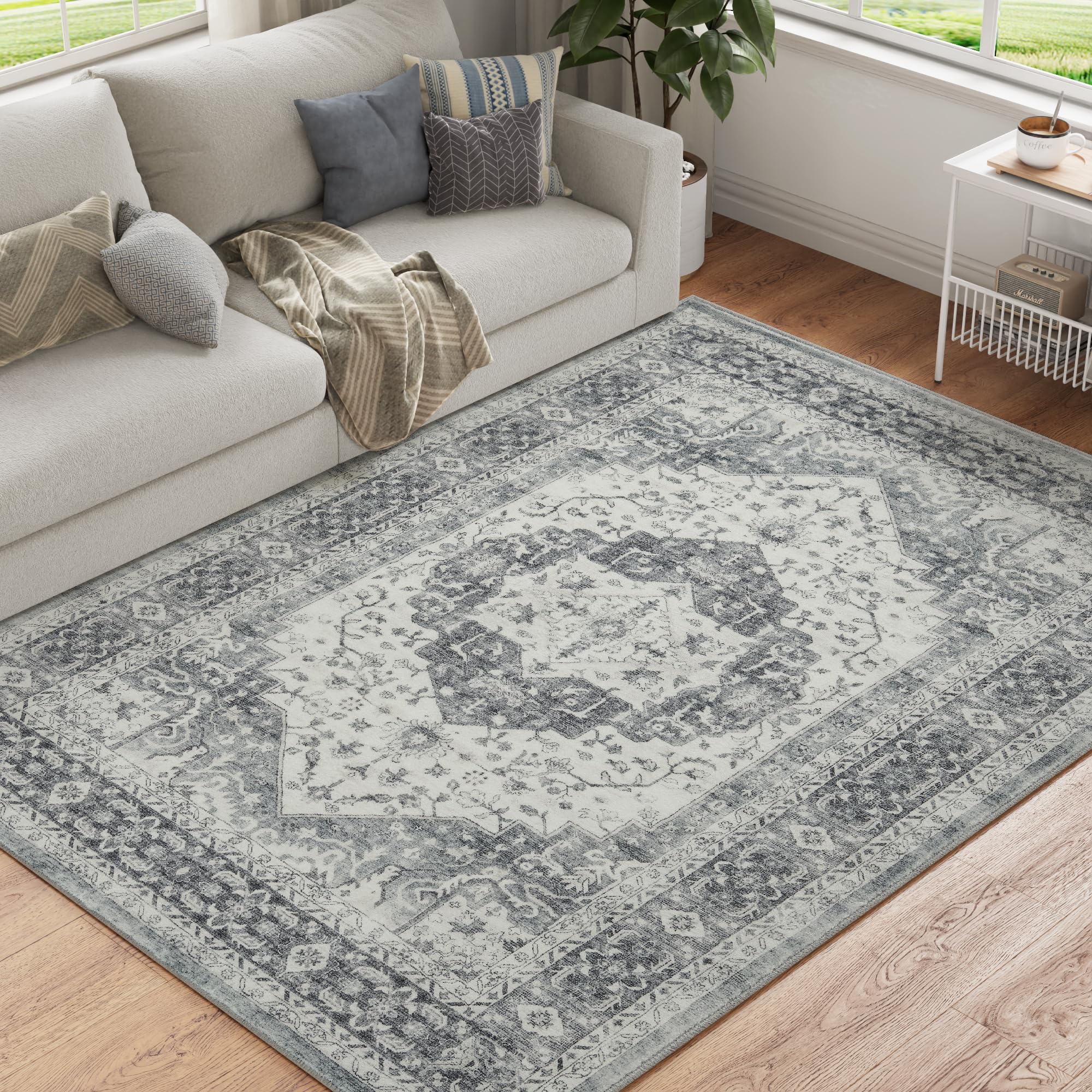 ( Similar ) jinchan Area Rug 5x7 Entryway Washable Rug Soft Thin ...