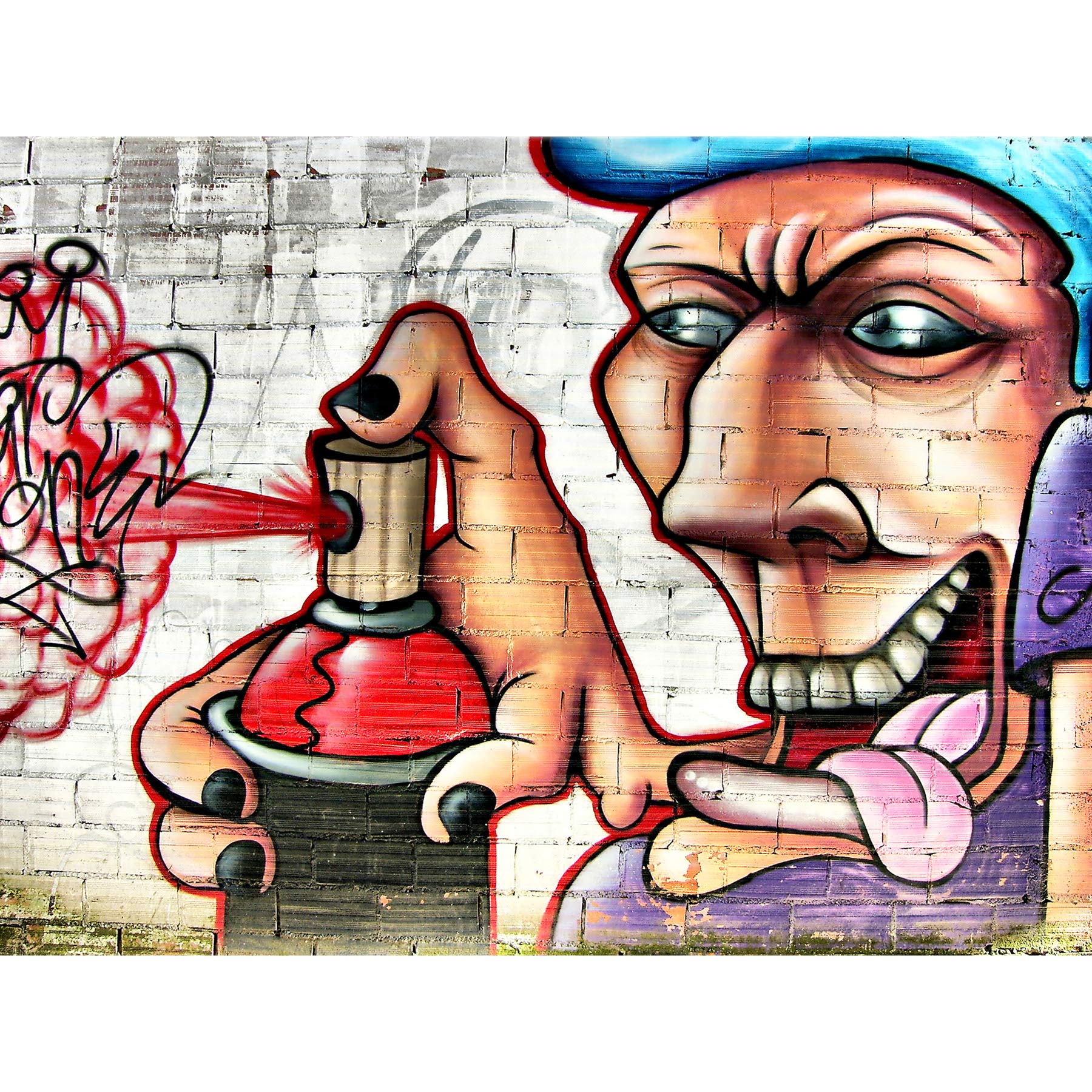 Graffiti-Tagger-Sprühdose, großer Kunstdruck, Wanddekoration, 45,7 x 61 cm