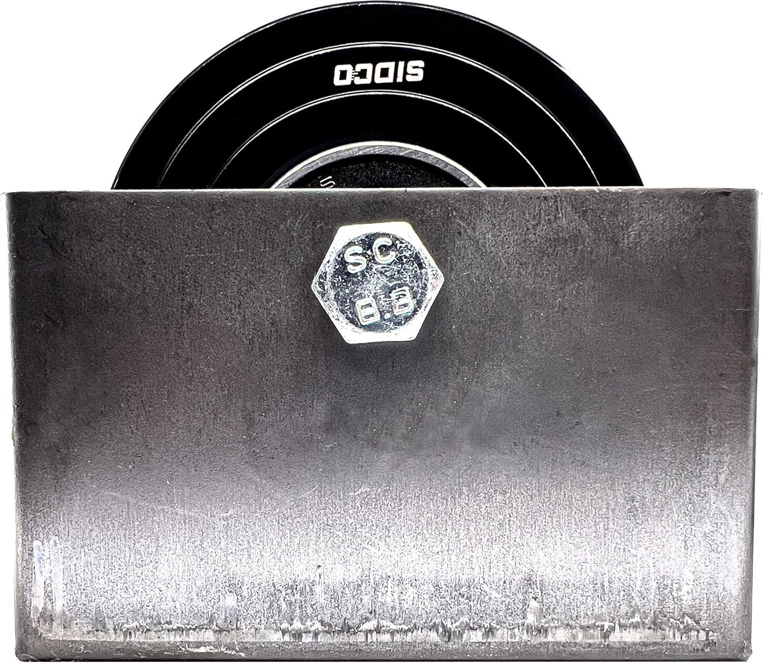 4 Inch V-Groove Wheel - Solid Steel - Heavy Duty - Inverted V Shape Wheel for Slide Gates with Bolt V Groove