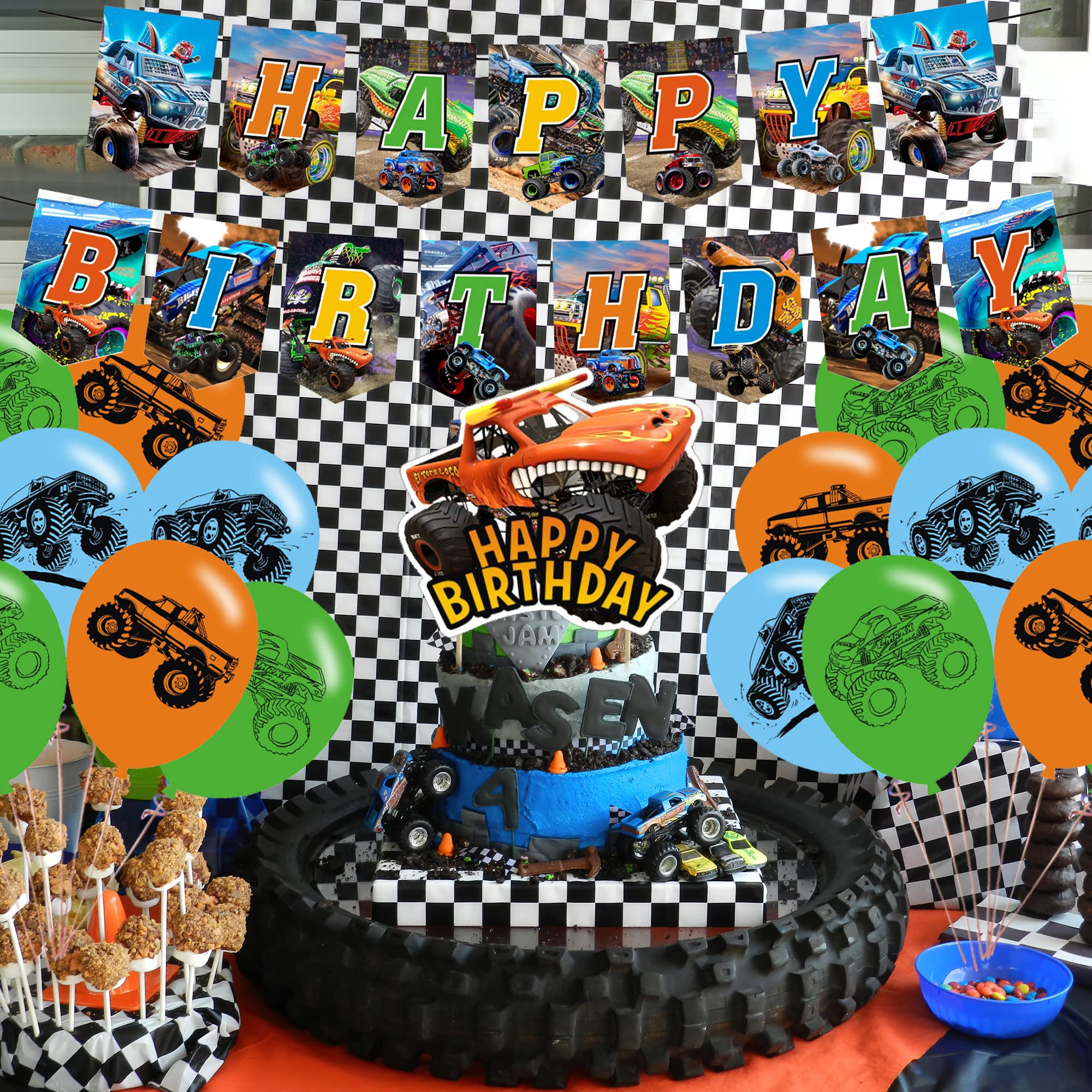 Monster Truck Birthday Party Decorations Monster Truck Party Supplies monster-truck-birthday-party-decorations-monster-truck-party-supplies