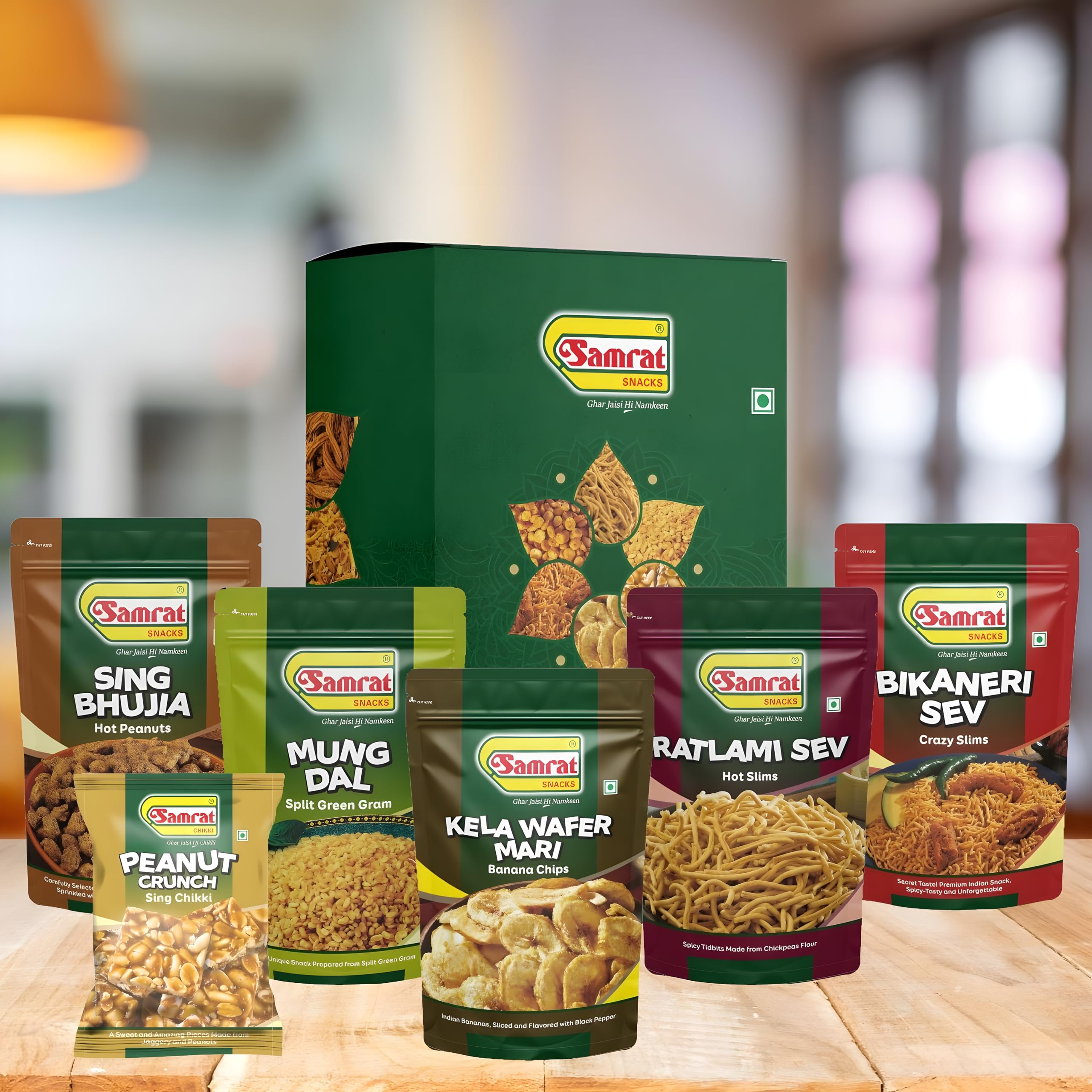 Samrat| Gift Hamper| Diwali| Gift Pack| 6 Famous Indian Teatime Snack Mixtures| Combo Pack| Ghar Jaisi Hi Namkeen| Tasty Snacks |Every Day Fresh Indian Snacks | (B0BFF26KRF) Amazon Price History, Amazon Price Tracker