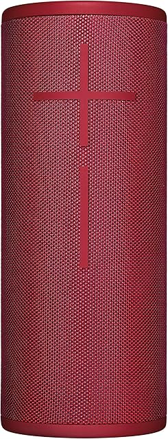 Ultimate Ears BOOM 3 Wireless Bluetooth Speaker, Bold Sound + Deep Bass, Bluetooth, Magic Button, Waterproof, 15 Hours Battery, Range of 150 ft, Sunset Red
