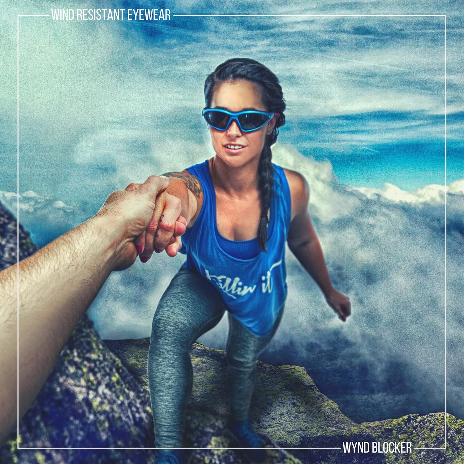 WYND Blocker Vert Motorcycle & Outdoor Sports Wrap Around Sunglasses - Image 6