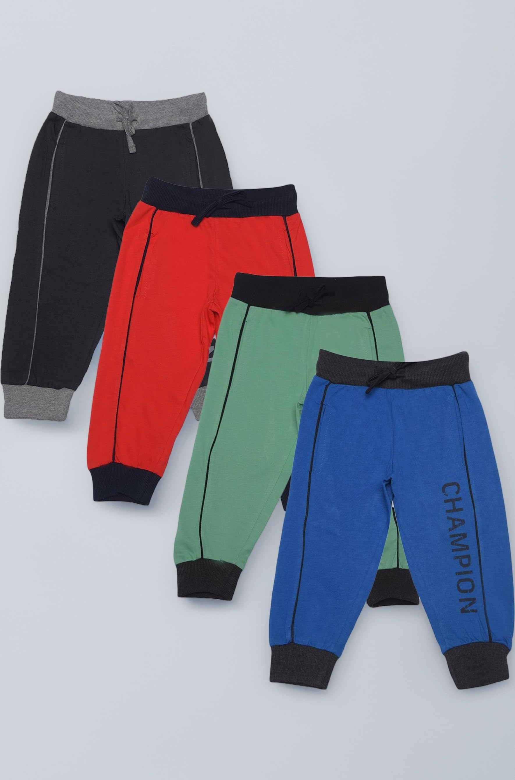 Dollar Champion Cotton Regular Fit Pack of 4 Capri for Boys -Actual Color May Vary