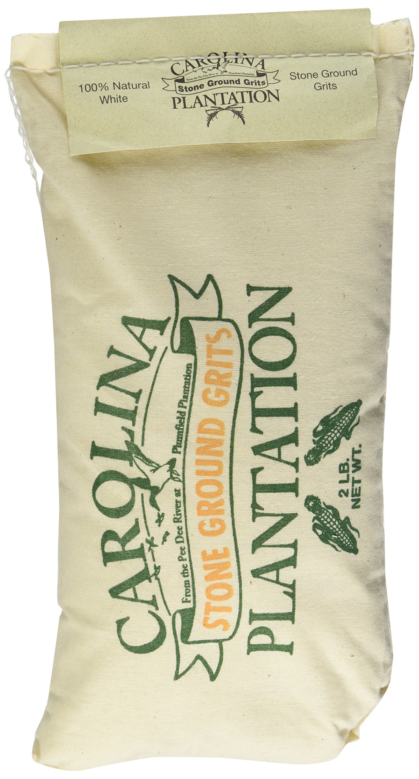 Carolina Plantation Stone Ground White Grits, 32 Oz