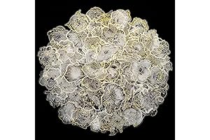 Black and Gold Flower Stickers, Shiny Floral Decals