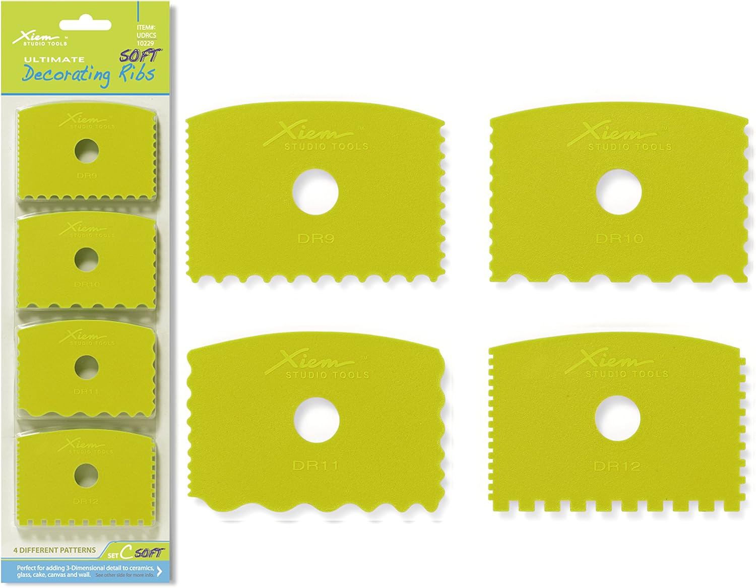 Xiem Studio Tools Ultimate Soft Decorating Ribs (Set C)