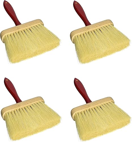 Kraft Tool BL526 6-1/2"x2"x4" Jumbo Utility Brush con mango rojo, multicolor (paquete de cuatro unidades)