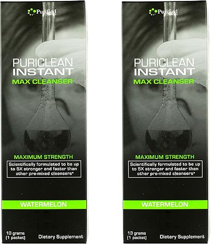 Puriclean - Bebida de desintoxicación máxima para el mismo día, limpieza de máxima fuerza, descarga rápida, potente limpiador de sistema profundo,