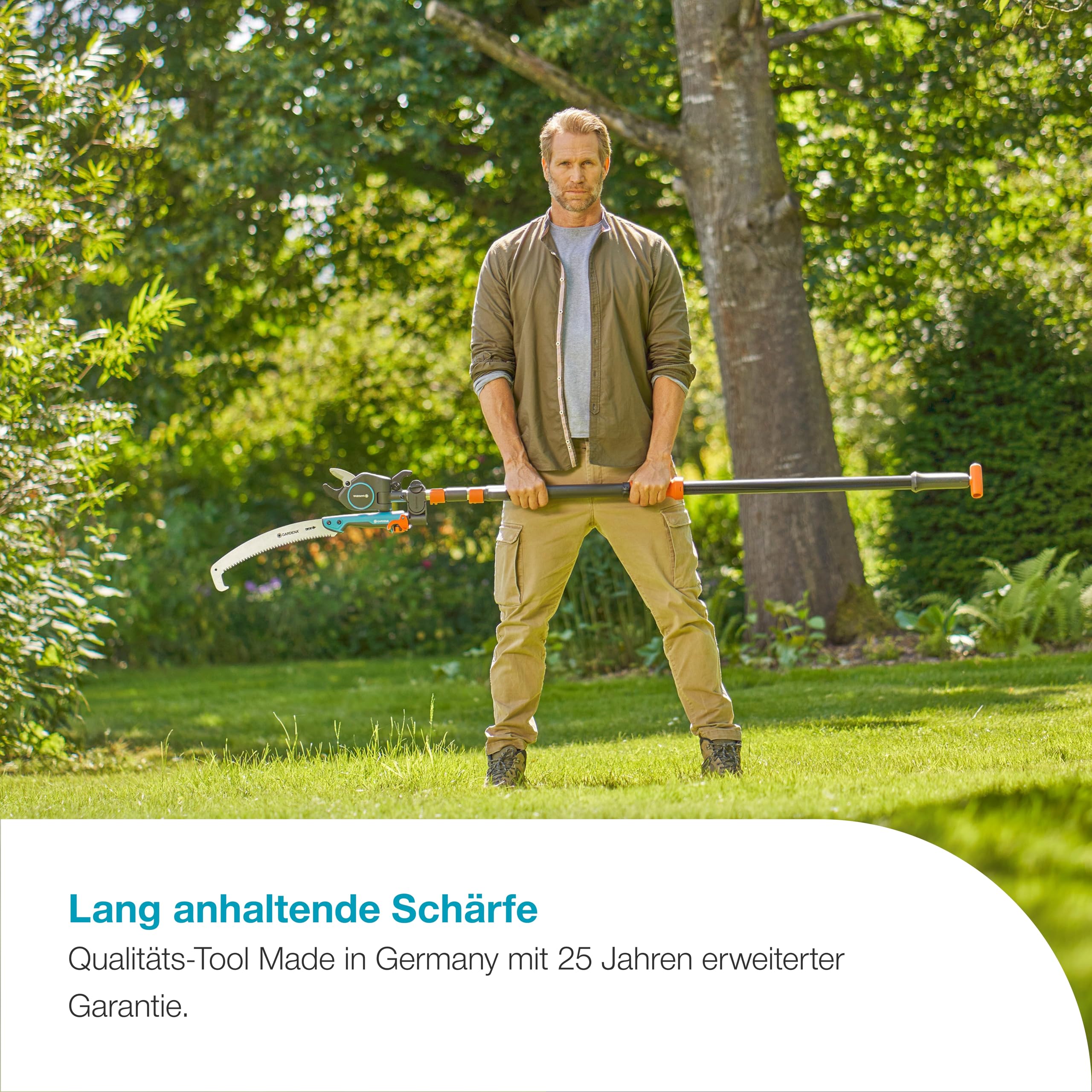Gardena StarCut Säge und Adapter für StarCut Pro L, Baum- und Strauchschneider
