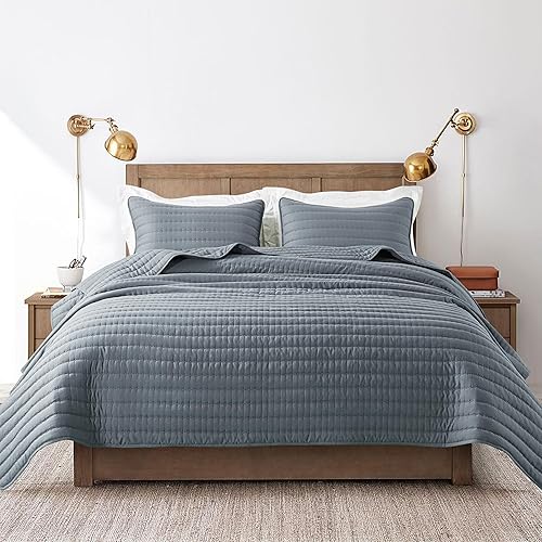 Miniatura 10 de ROARINGWILD - Juego de ropa de cama con funda de almohada, colcha ligera y suave, manta acolchada fina, para todas las estaciones, 2piezas, 68 x