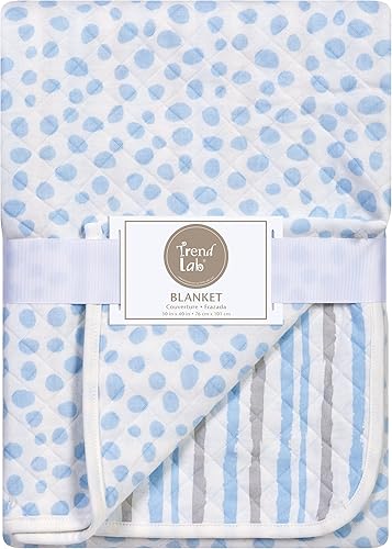 Miniatura 1 de Trend Lab Manta de punto Cloud, azulgris