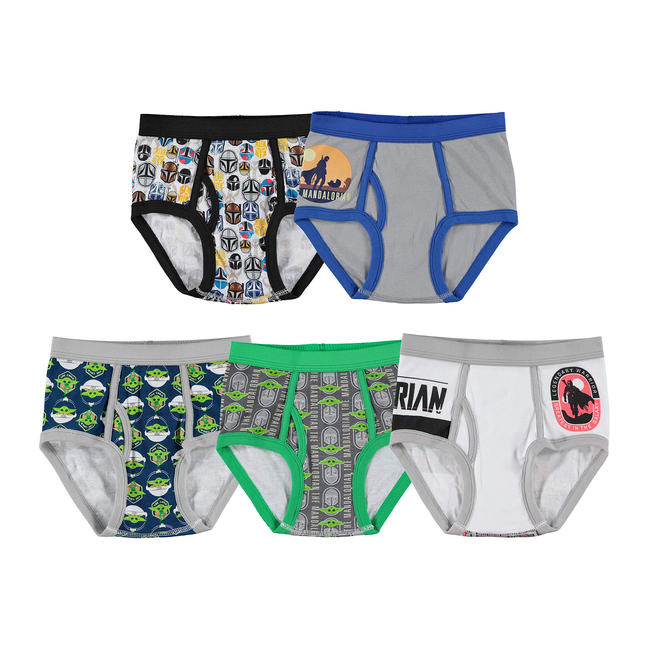 STAR WARS Boys Baby Yoda Mandalorian Underwear Multipacks Available in Sizes 2 3t 4t 4 6 8 10