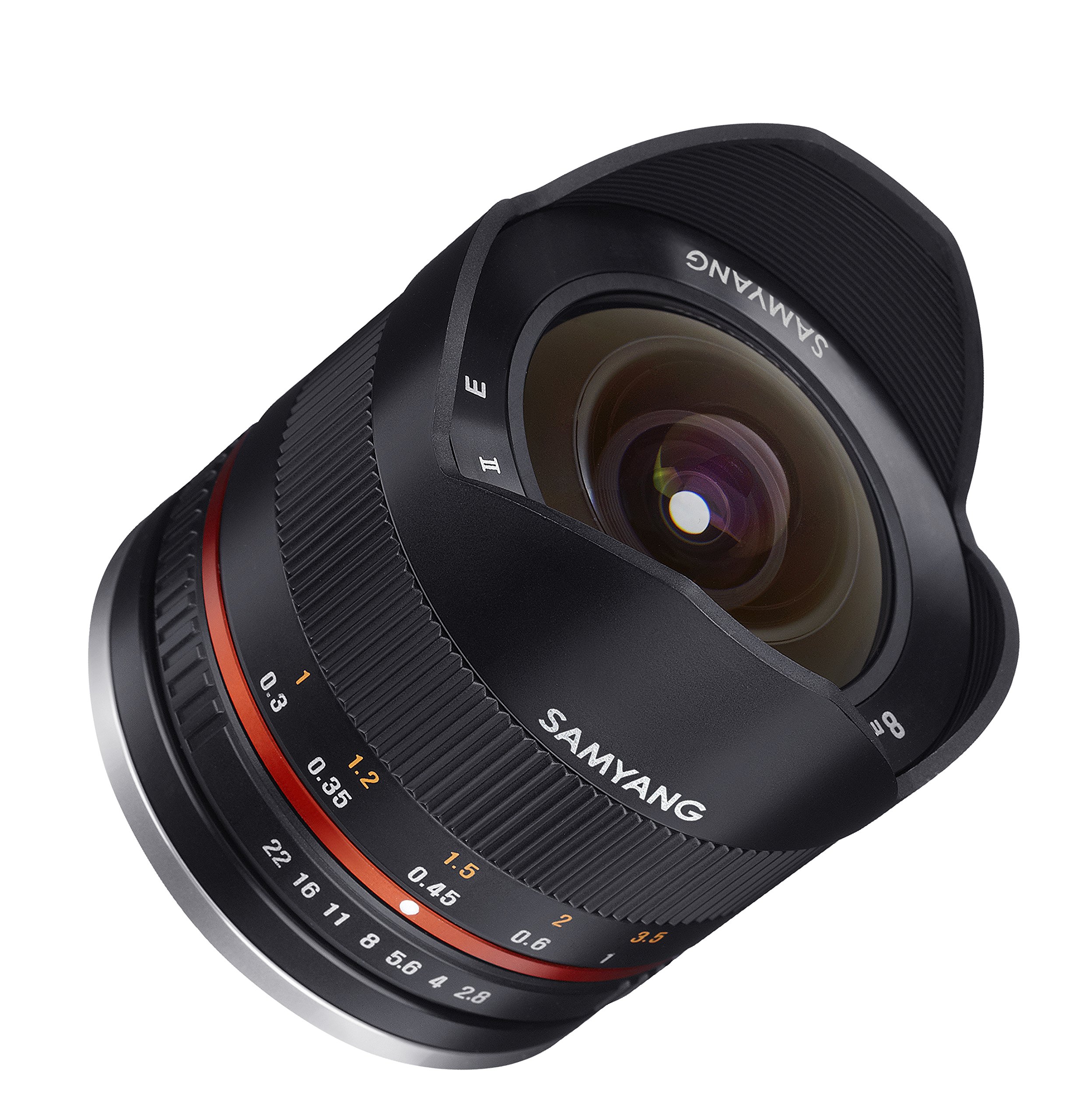 Amazon.com : Samyang 8mm F2.8 UMC Fisheye II (Black) Lens for Sony 