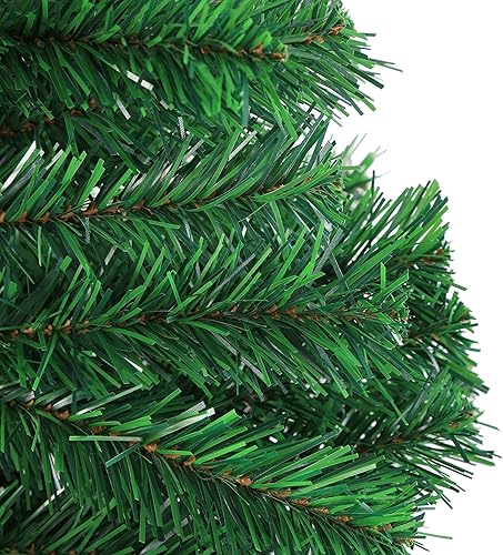 Miniatura 7 de Árbol de pino artificial de Navidad de 8 pies con soporte de metal sólido, 1,500 puntas de árbol completo verde