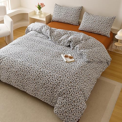 Miniatura 334 de Luxlovery - Juego de edredón azul neblina, tamaño matrimonial, minimalista, azul polvoriento, edredones de algodón suaves y transpirables, azul