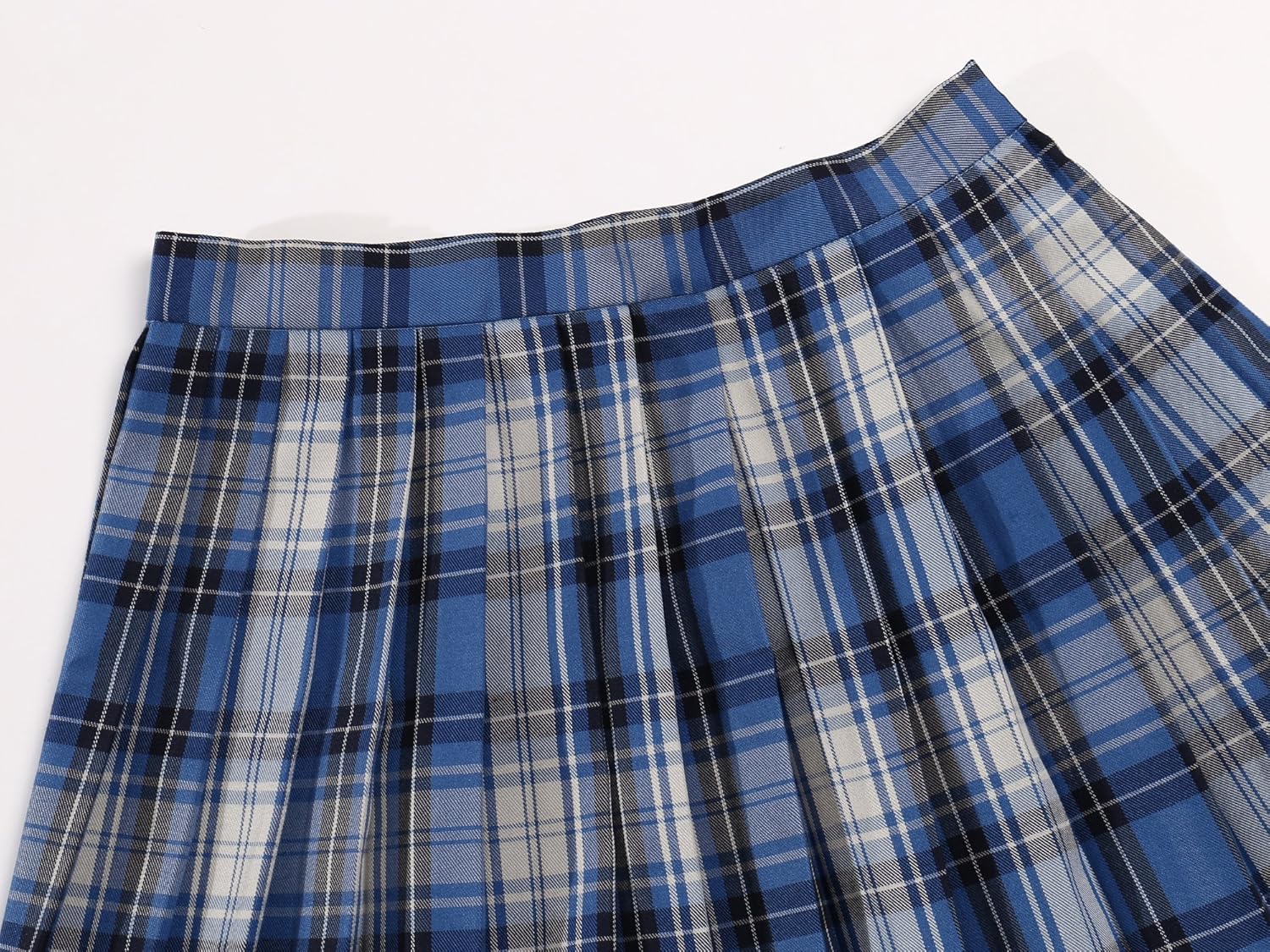Women Girls High Waisted Plaid Pleated Skirts Plus Size School Uniform Mini Cosplay Costumes - Image 4