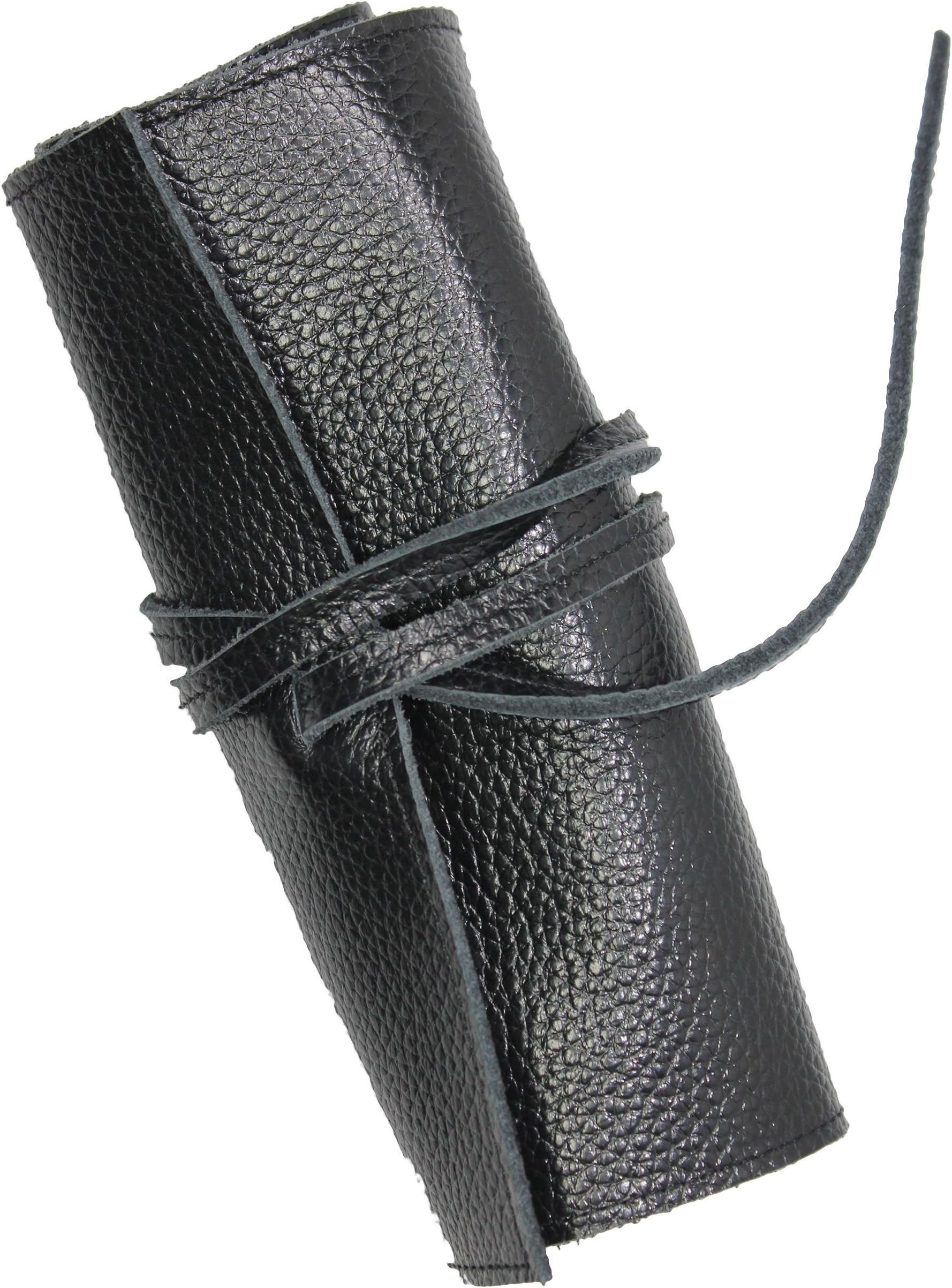 Leather Roll up Travel Cord Case