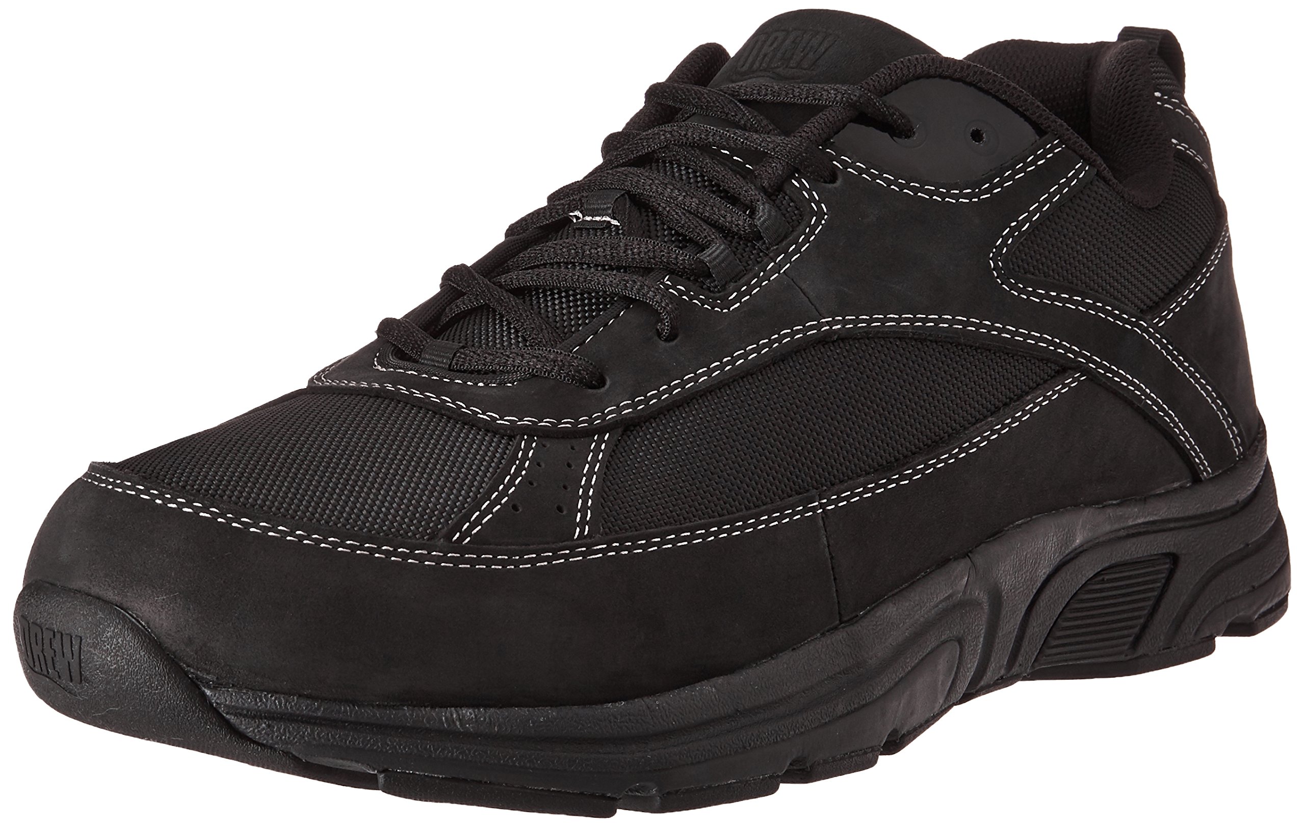 Drew Men's Aaron Comfortable Diabetic Friendly Walking Shoe with Extra Depth 11.5 6E US Black
