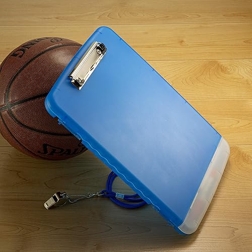 Miniatura 10 de Officemate Caja de almacenamiento portapapeles Azul Translucent