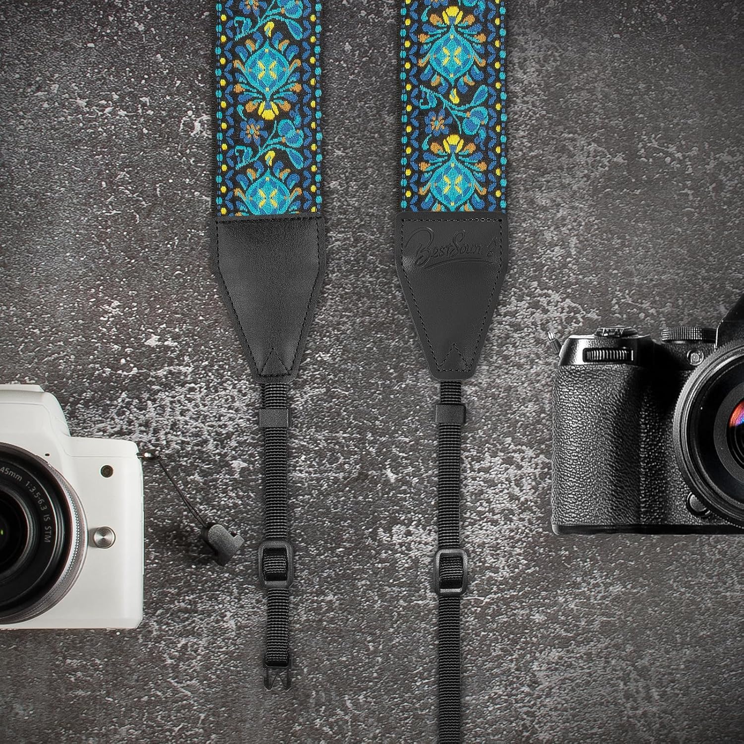 Camera Strap, Jacquard Weave 2" Shoulder Neck Straps for All DSLR Cameras Men Women Photographers