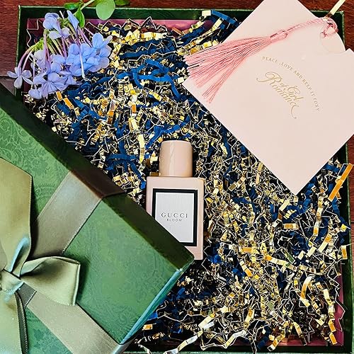 Miniatura 6 de HZLAOBZAI Relleno de papel arrugado de 5.3 onzas, papel triturado para cestas de regalo para caja de regalo, envoltura y relleno de cestas para