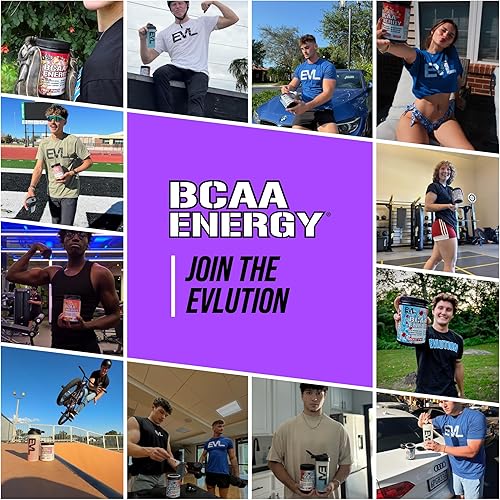 Vista 8 de EVL BCAAs Polvo de Aminoácidos - Polvo de Energía BCAA Pre Entrenamiento para Recuperación Muscular, Crecimiento Delgado y Resistencia - Bebida