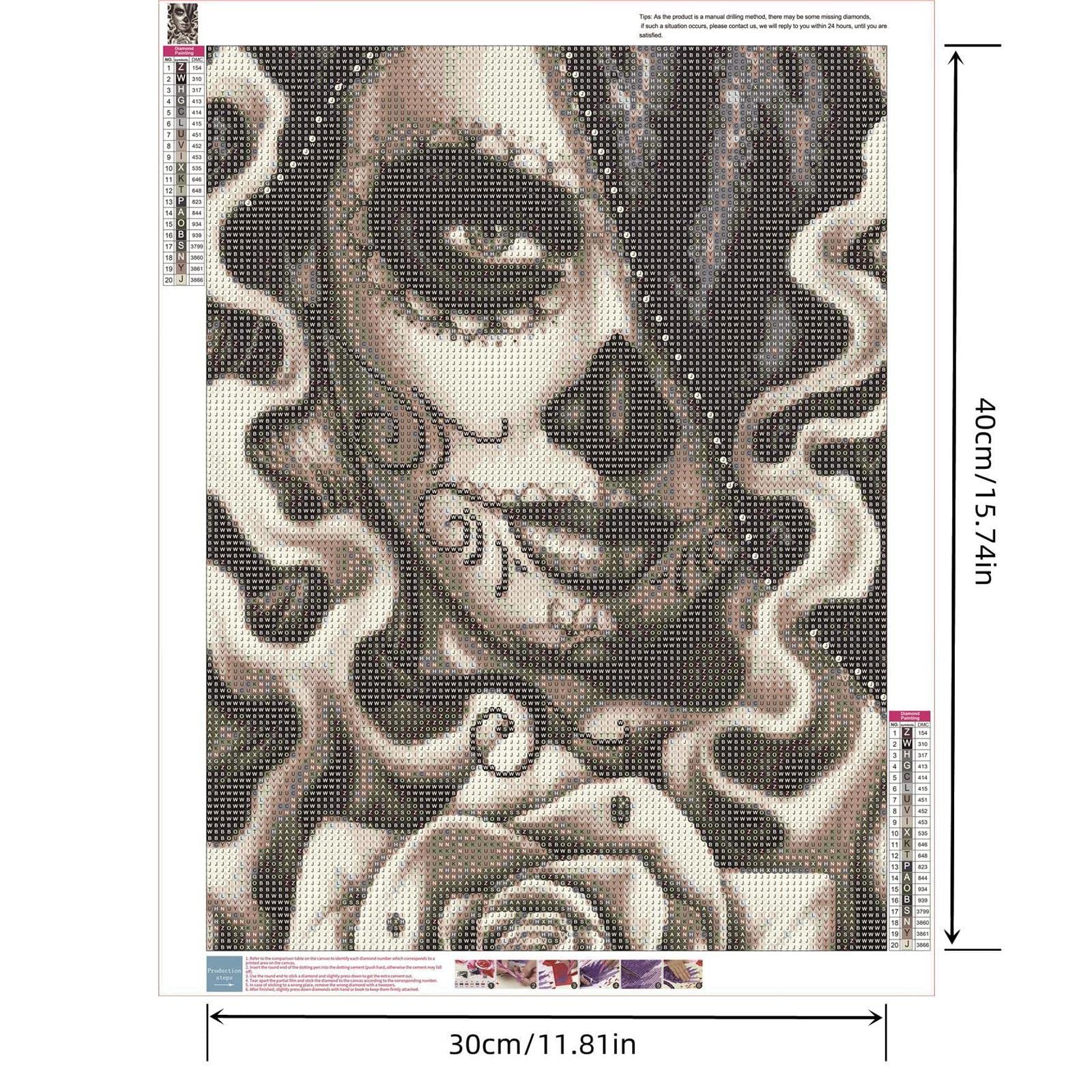 Diamant Painting Kit 30x40 Cm – 5D Runde Diamanten, Berlin Fernsehturm Motiv | DIY Mosaik Malerei