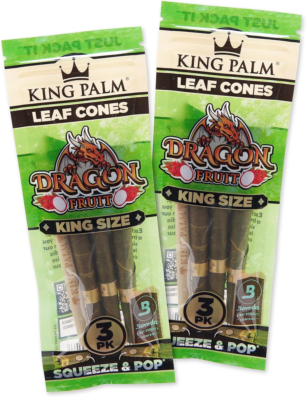 King Palm Prerolled Cones with Filter Tips All Natrual