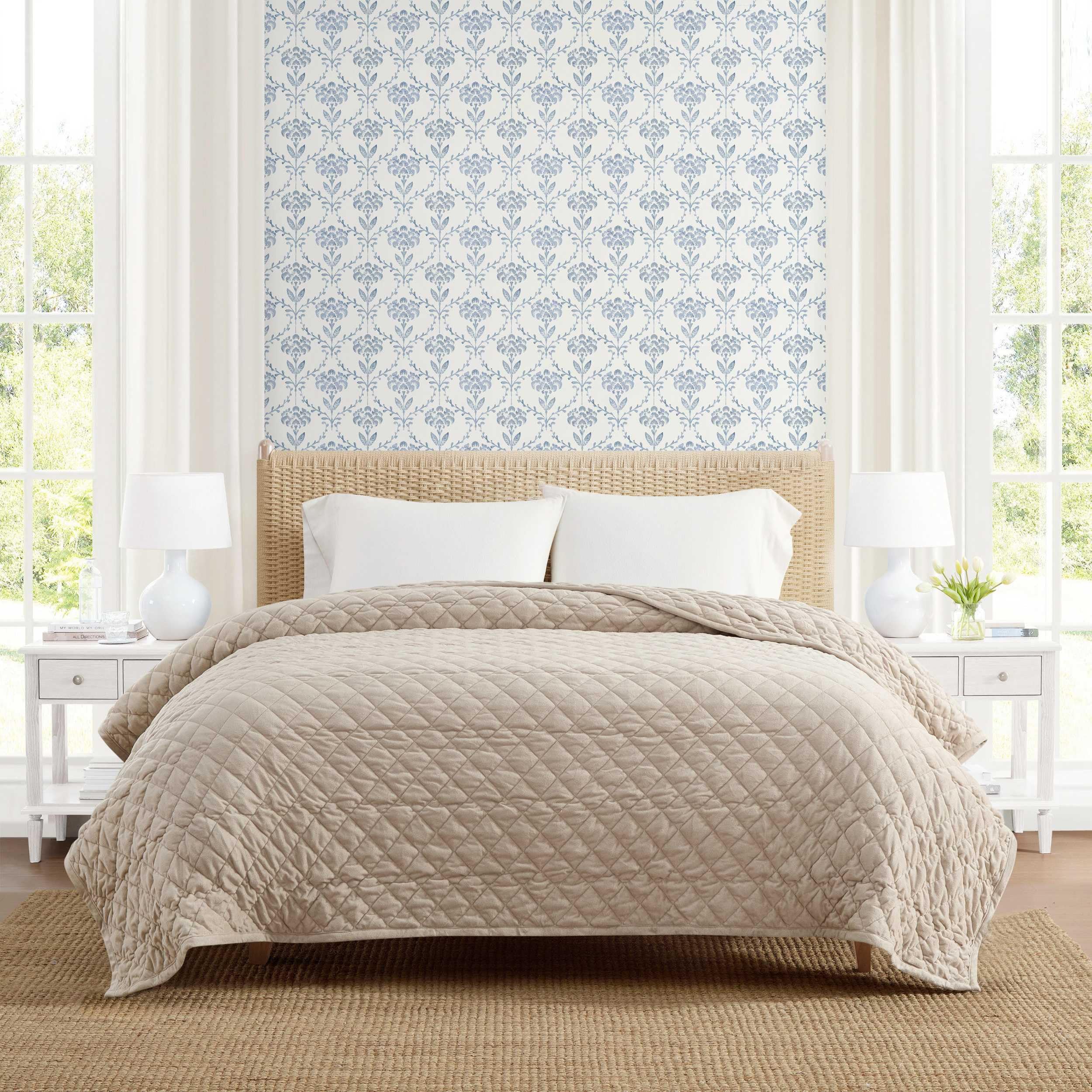 Martha Stewart - Queen Size Plush Blanket, Soft Blanket for Bed & Couch