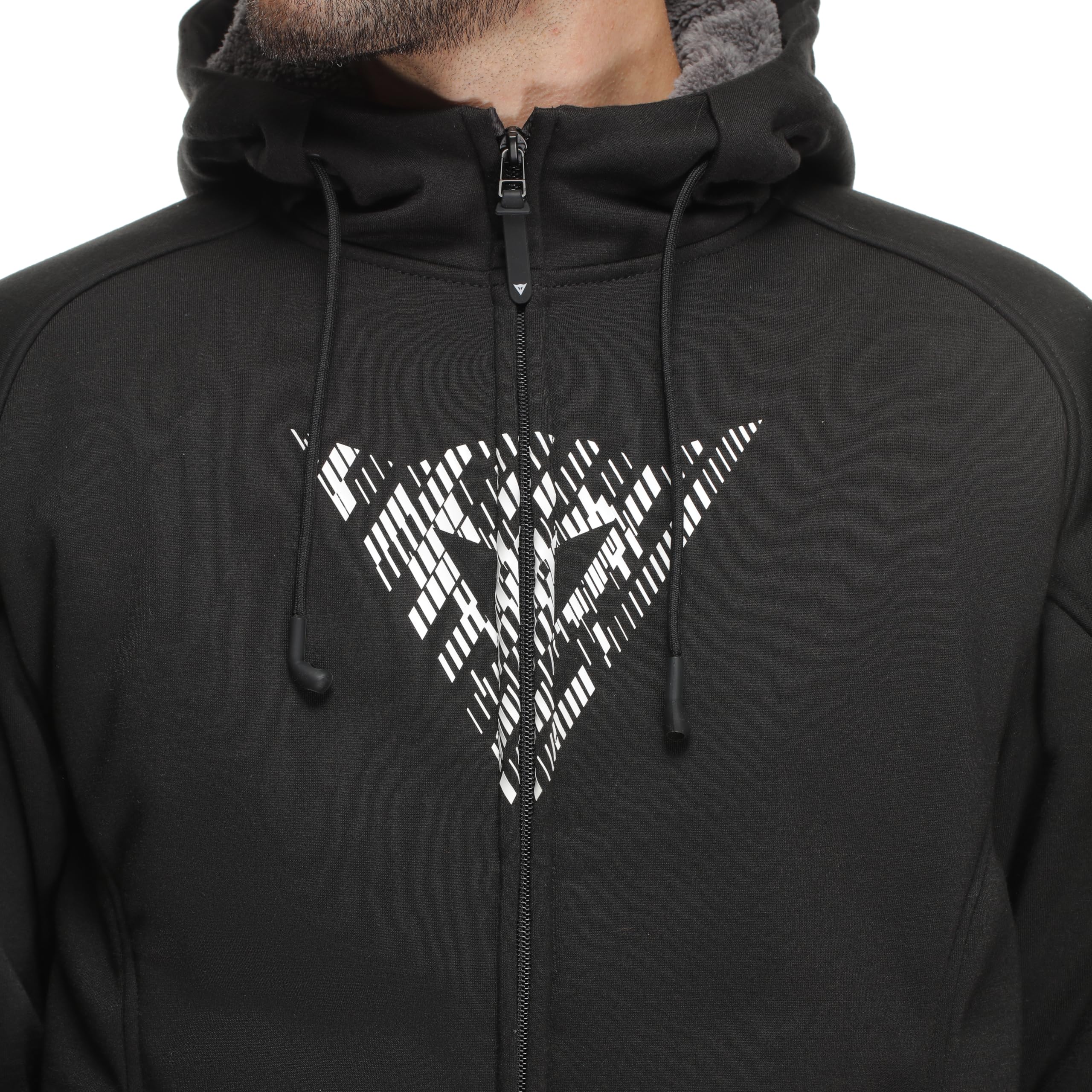 Dainese Herren Bovisa Safety Hoodie Full Zip Kapuzensweatshirt Mit Reißverschluss, Innenfutter Aus Fleece (1er Pack)