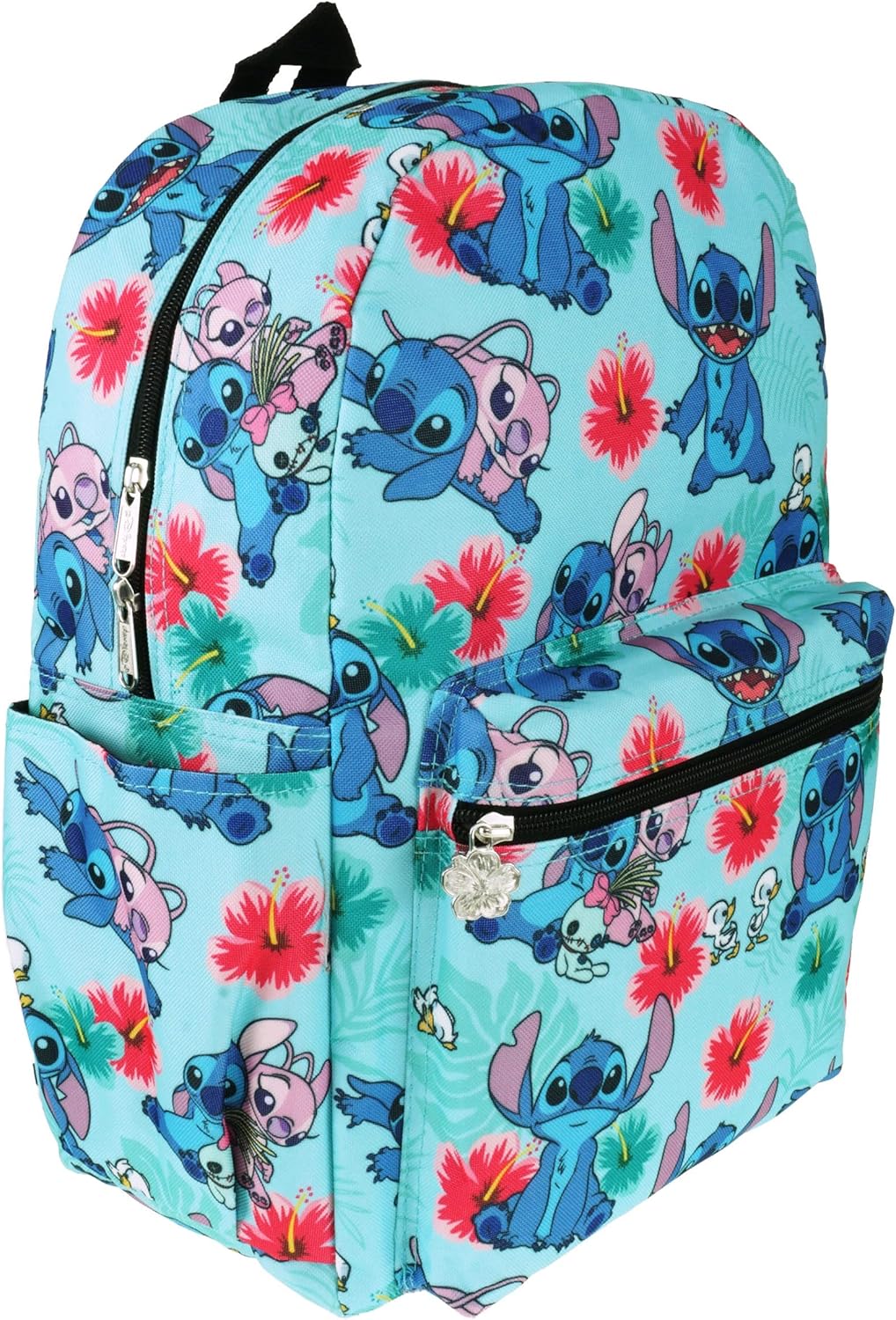Lilo and Stitch 16 Inch Allover Print Laptop Backpack (Aqua)