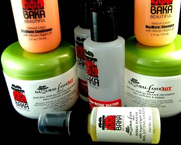 Natural Hair Relaxer Liquid Gold Kit