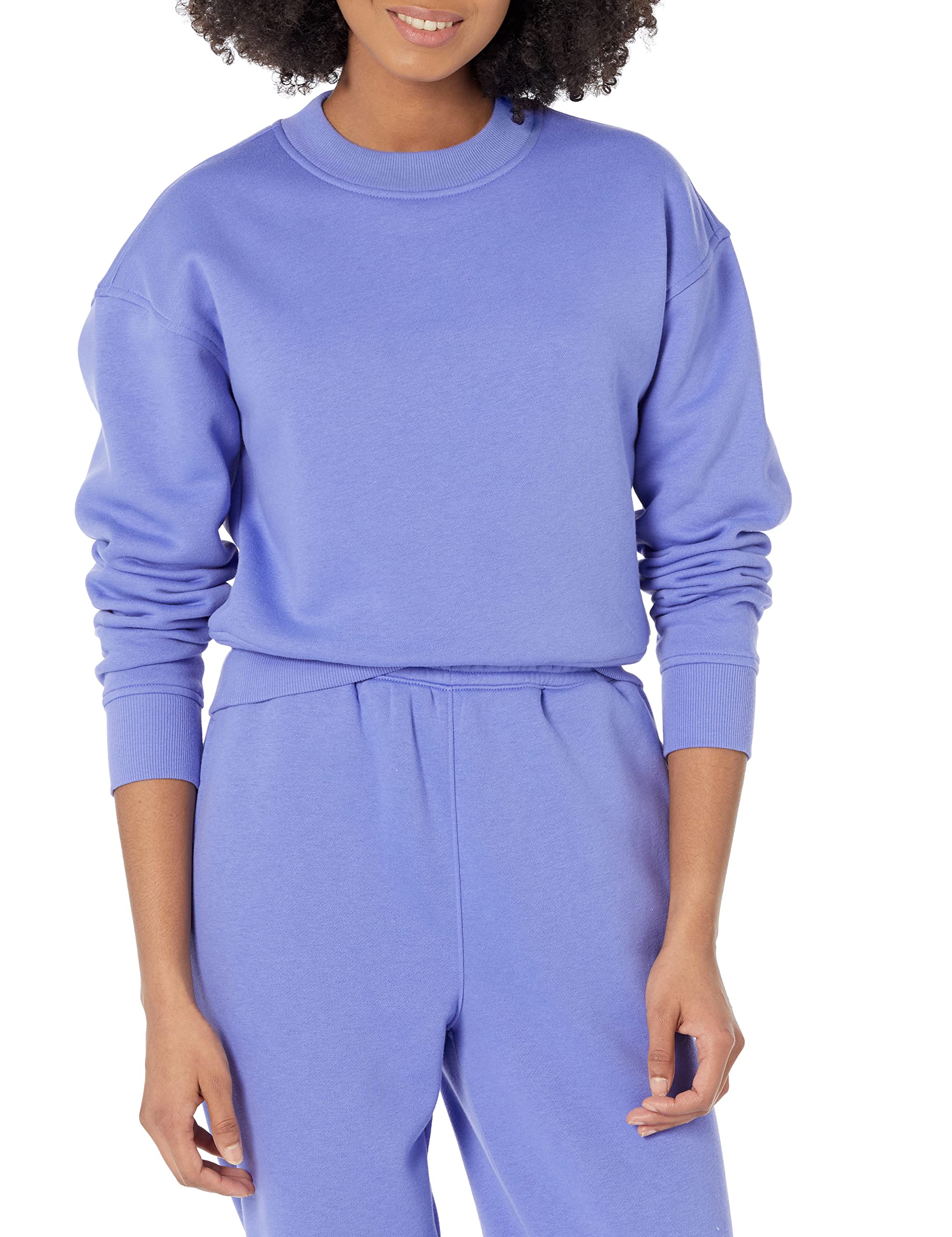 Amazon Essentials Sudadera corta de hombros caídos (disponible en tallas grandes) Mujer