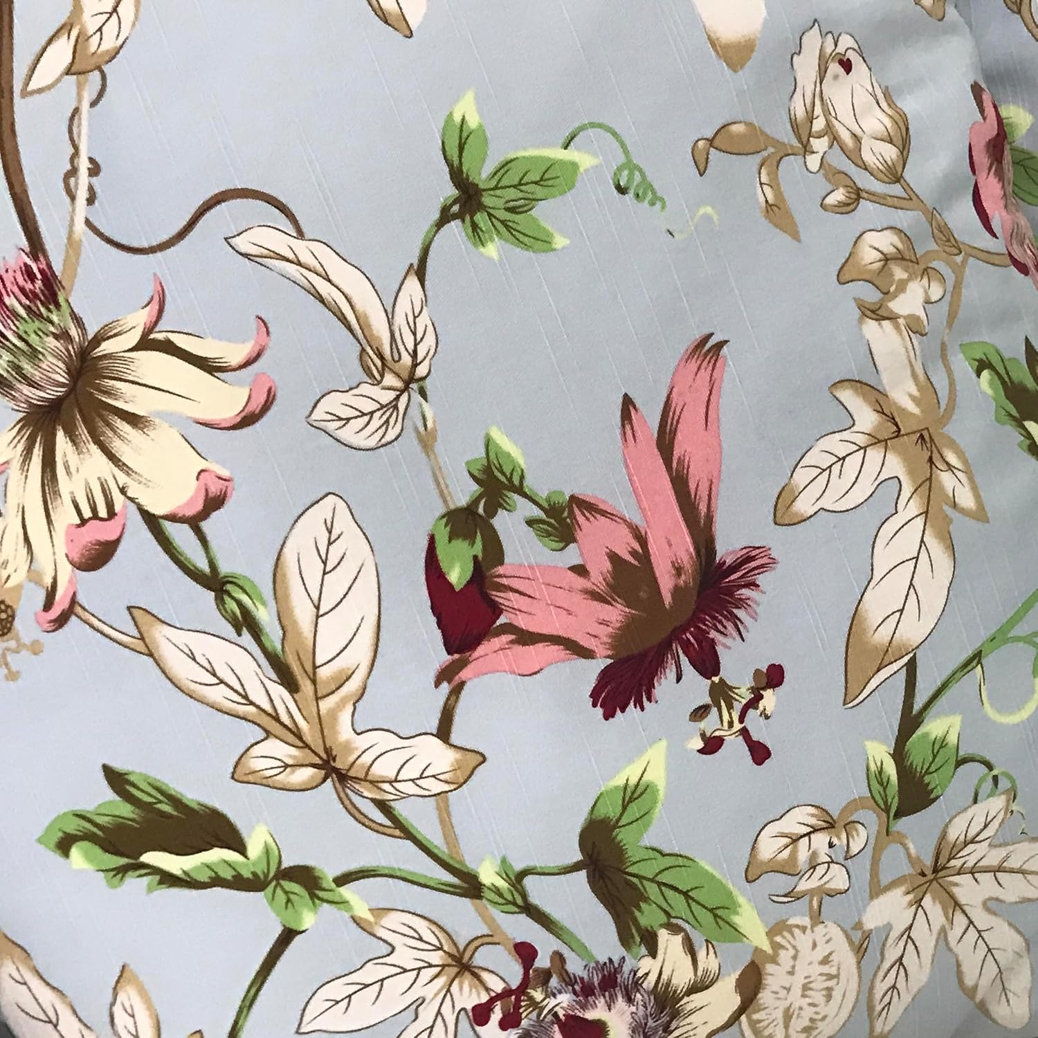 Vepping Lude Pattened Armchair Cover Replacement with Quilted Lining, Fits IKEA Poäng Armchair, 100% Cotton, Cushion not Included (Serenity Blue, Chair Type 2)