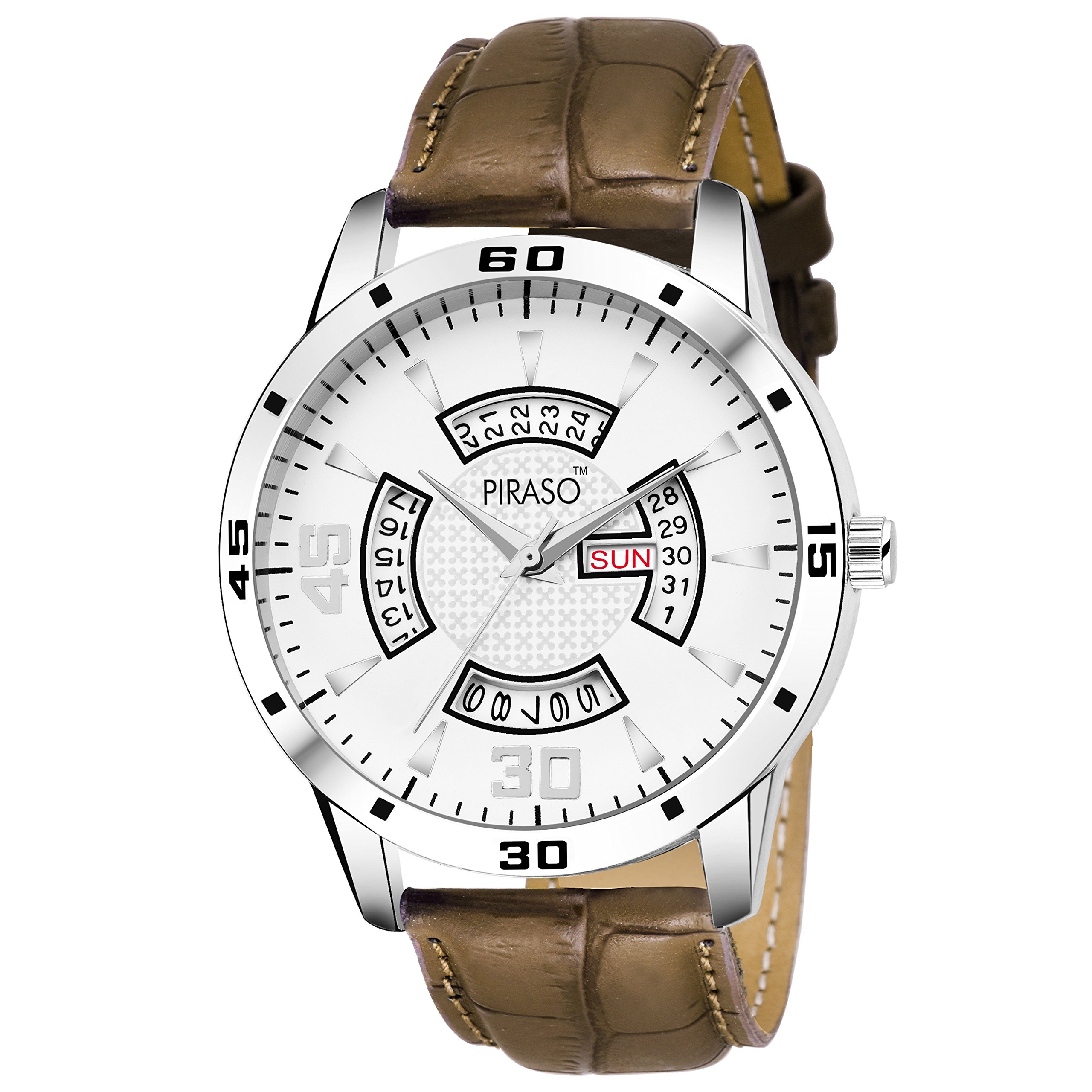 PIRASO Football Analog Day and Date Watch for - Men (B07DZJ537M) Amazon Price History, Amazon Price Tracker