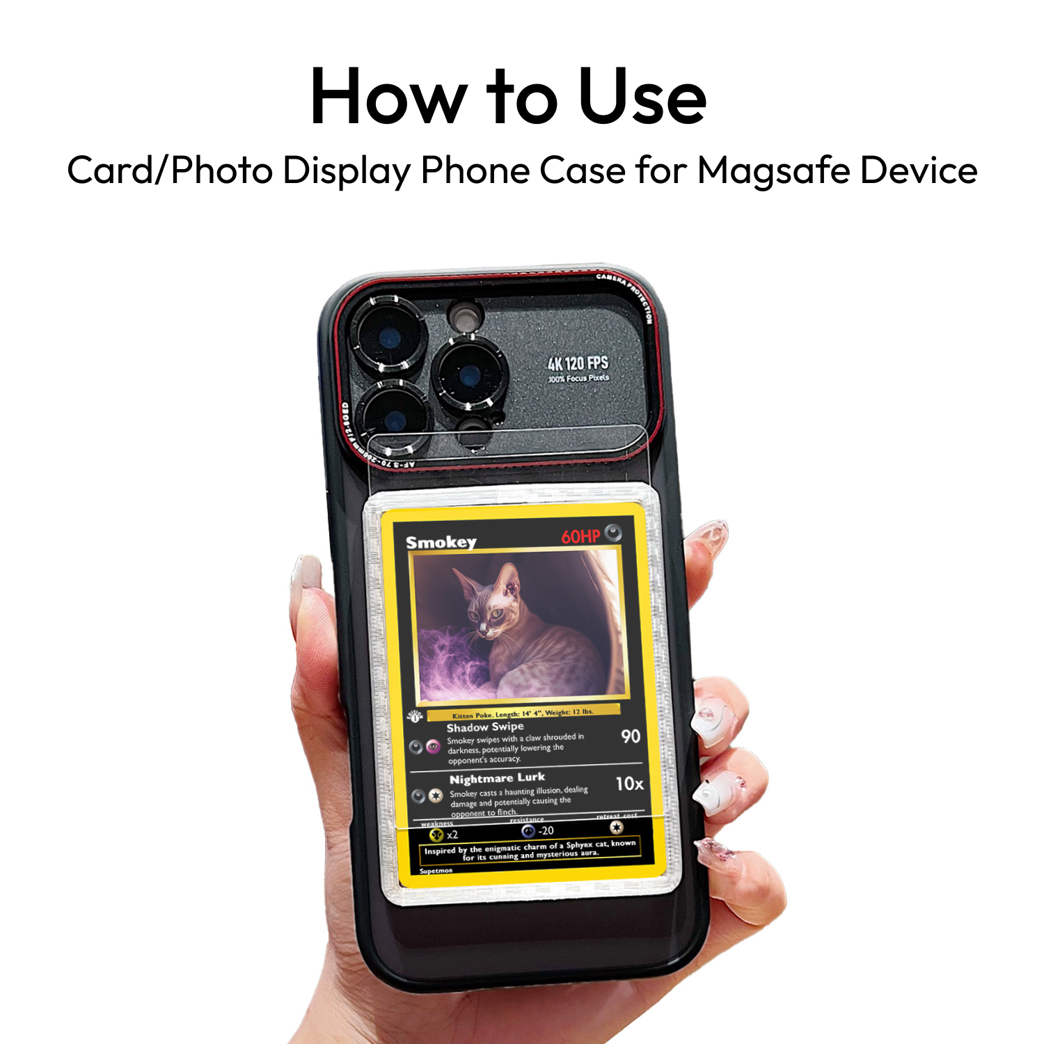 DIY Card/Photo Display Phone Case for iPhone | TCG/Picture Display Top  Loaders & Sleeves | Compatible Pokemon Cards, Sports, One Piece, Magic,  Magsafe (Right Side, Gray, iPhone 16 Pro Max) : Cell Phones & Accessories