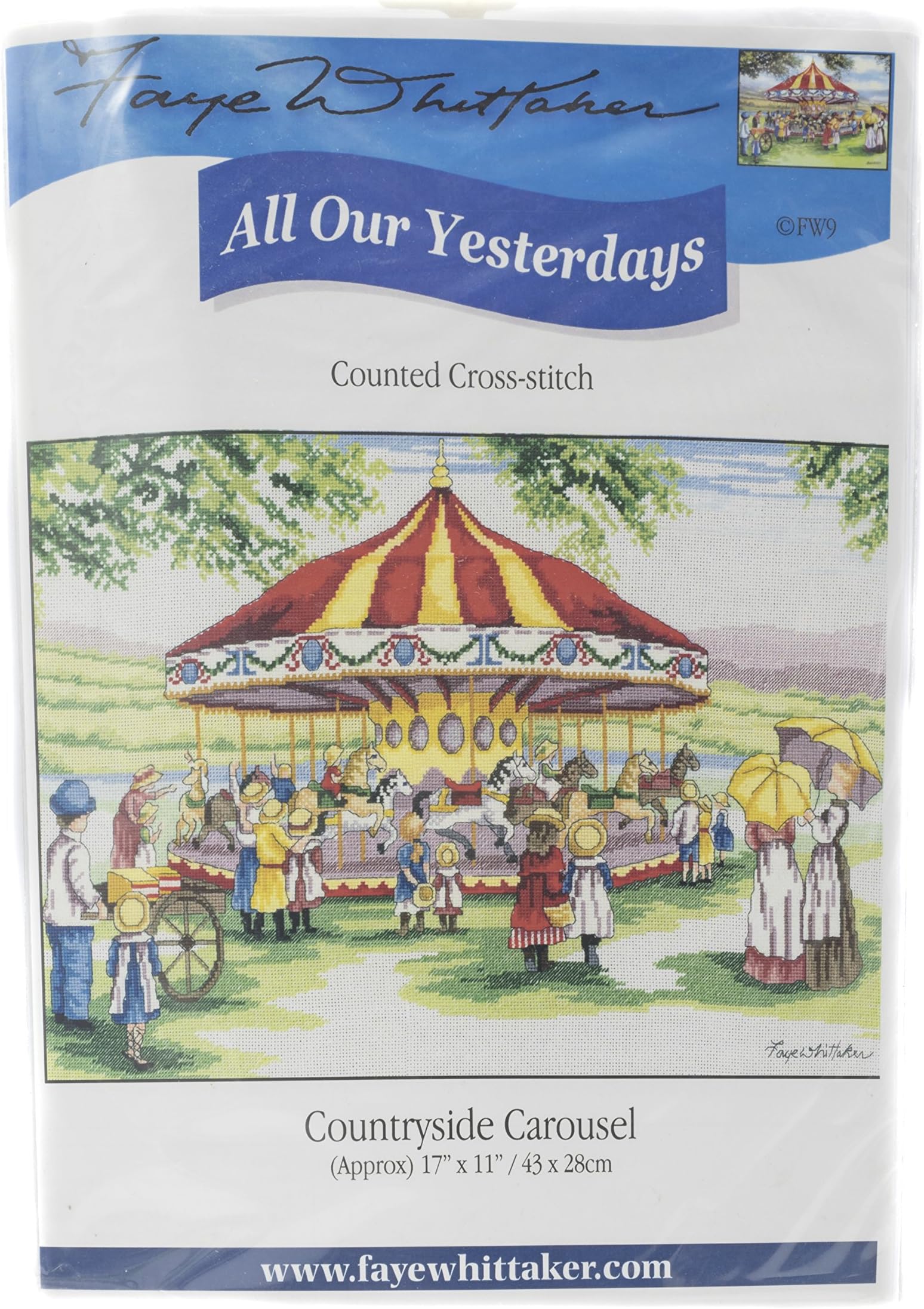 "All Our Yesterdays Countryside Carousel Cross Stitch Kit, Range, Mixed