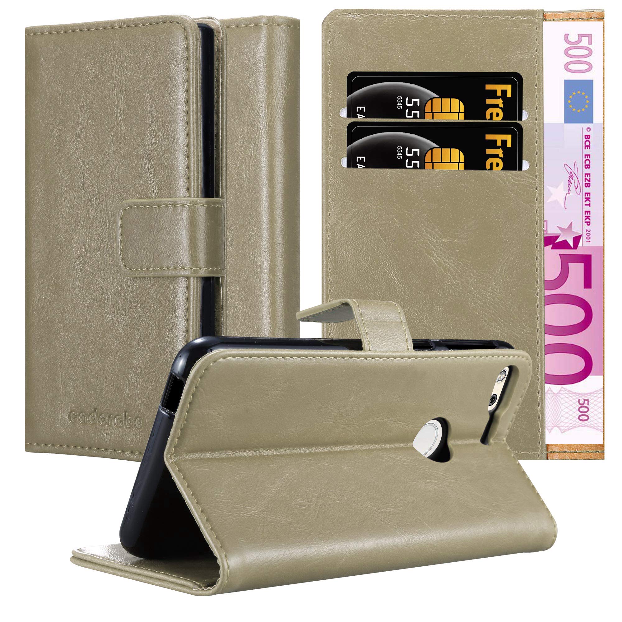 CADORABO Cover Con Chiusura Magnetica, Funzione Stand E Tasca Per Le Carte Custodia Per Cellulare Per Pixel 6 Bruno Cafe 97187882